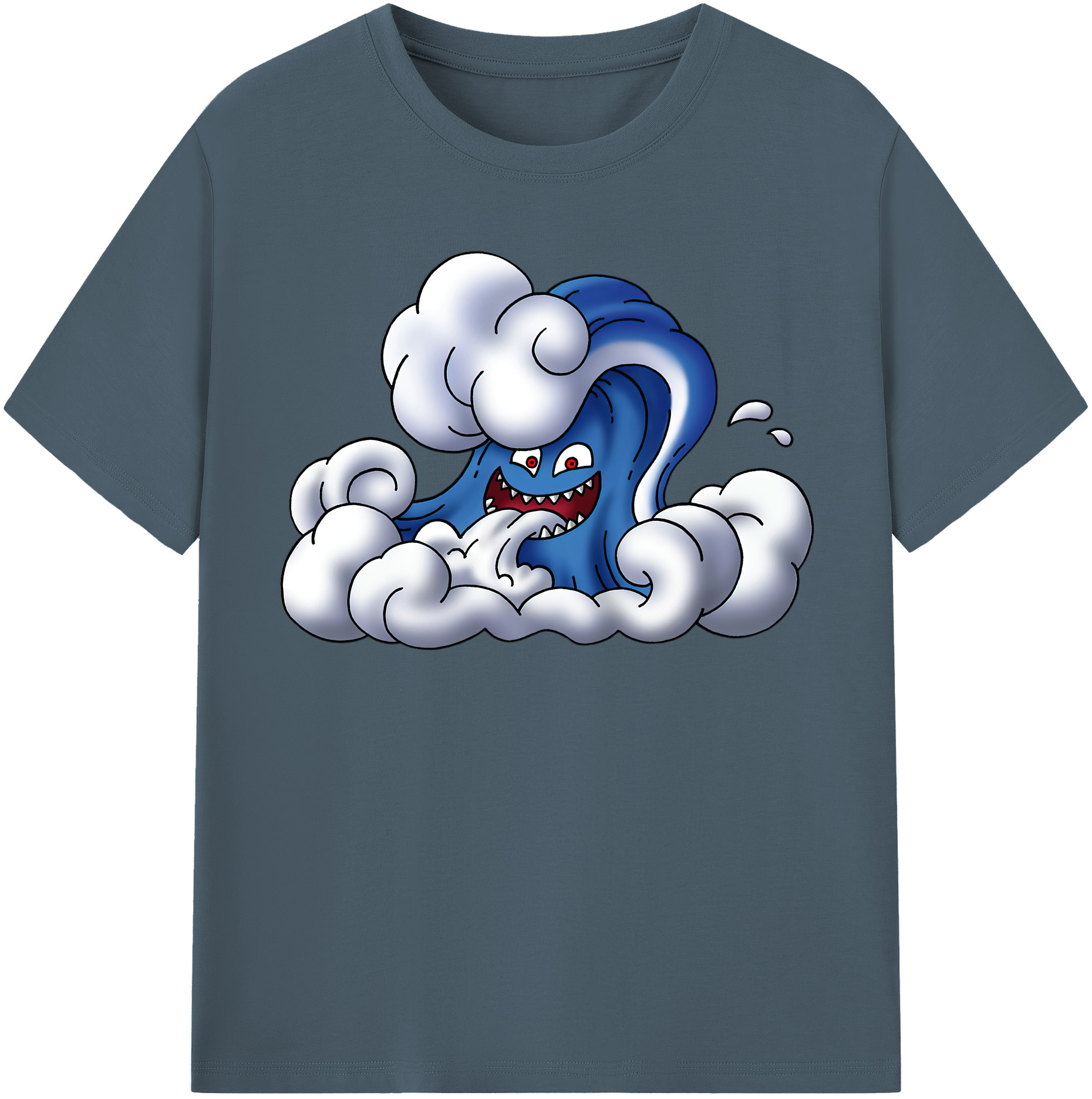 （画像用） ドラゴンクエスト Doragon Kuesuto Dragon Quest 綿100％半袖Tシャツ（フロントプリント）